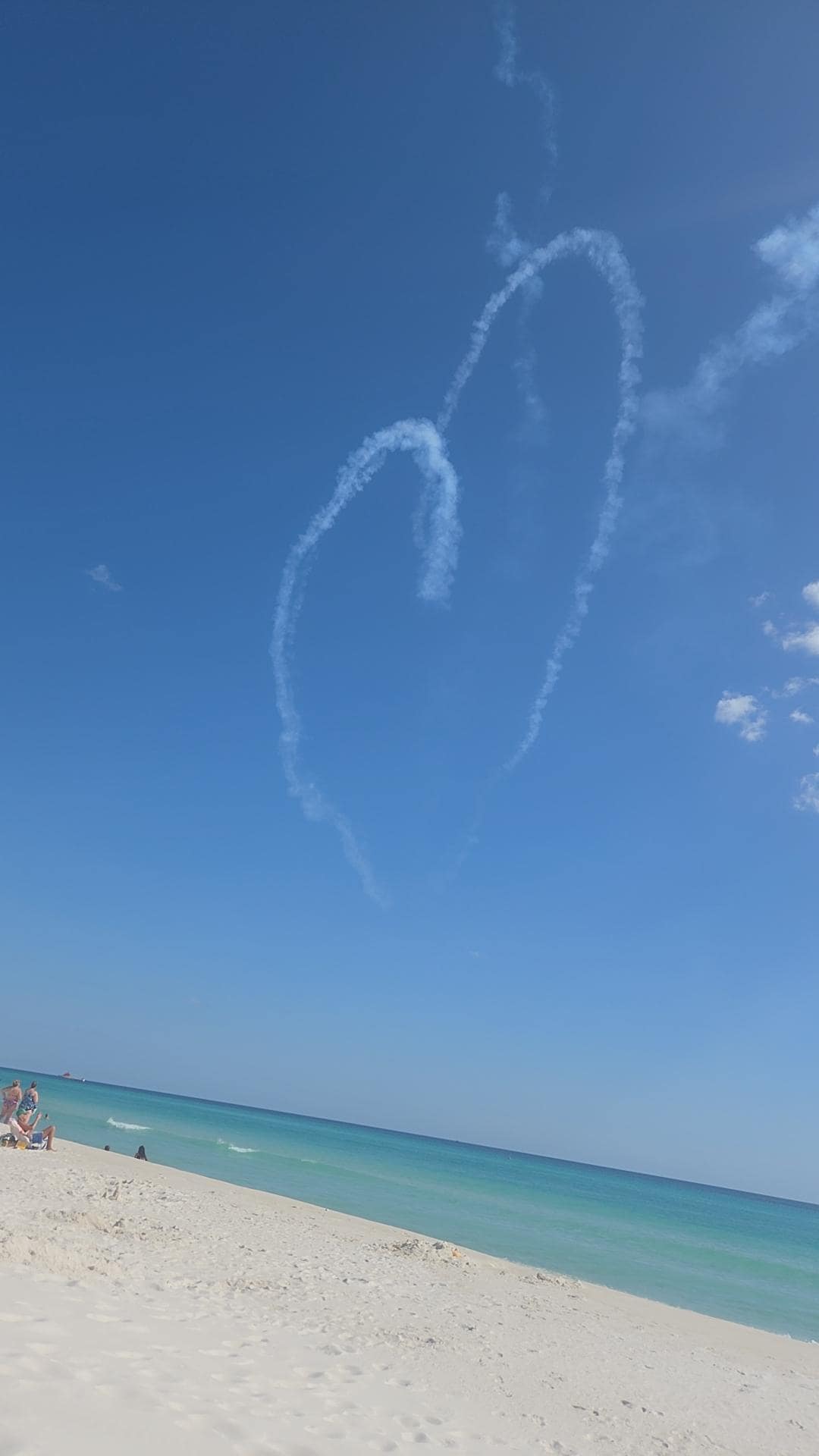 Plane show today and they made a heart. Awww...