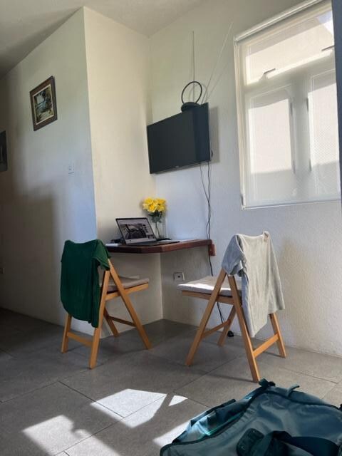 this was the kitchen table, but it worked.