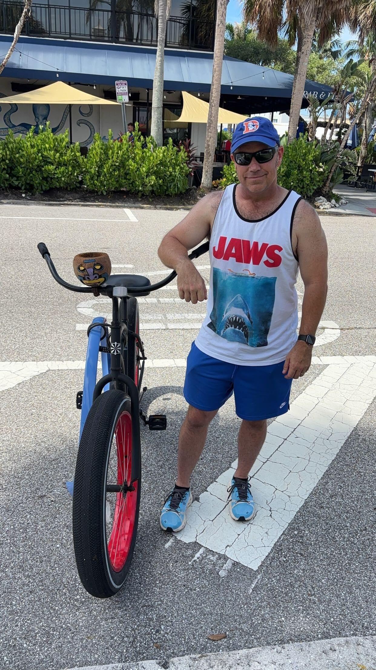 The bikes we so fun and great to get from place to place complete with a coconut to hold your water 