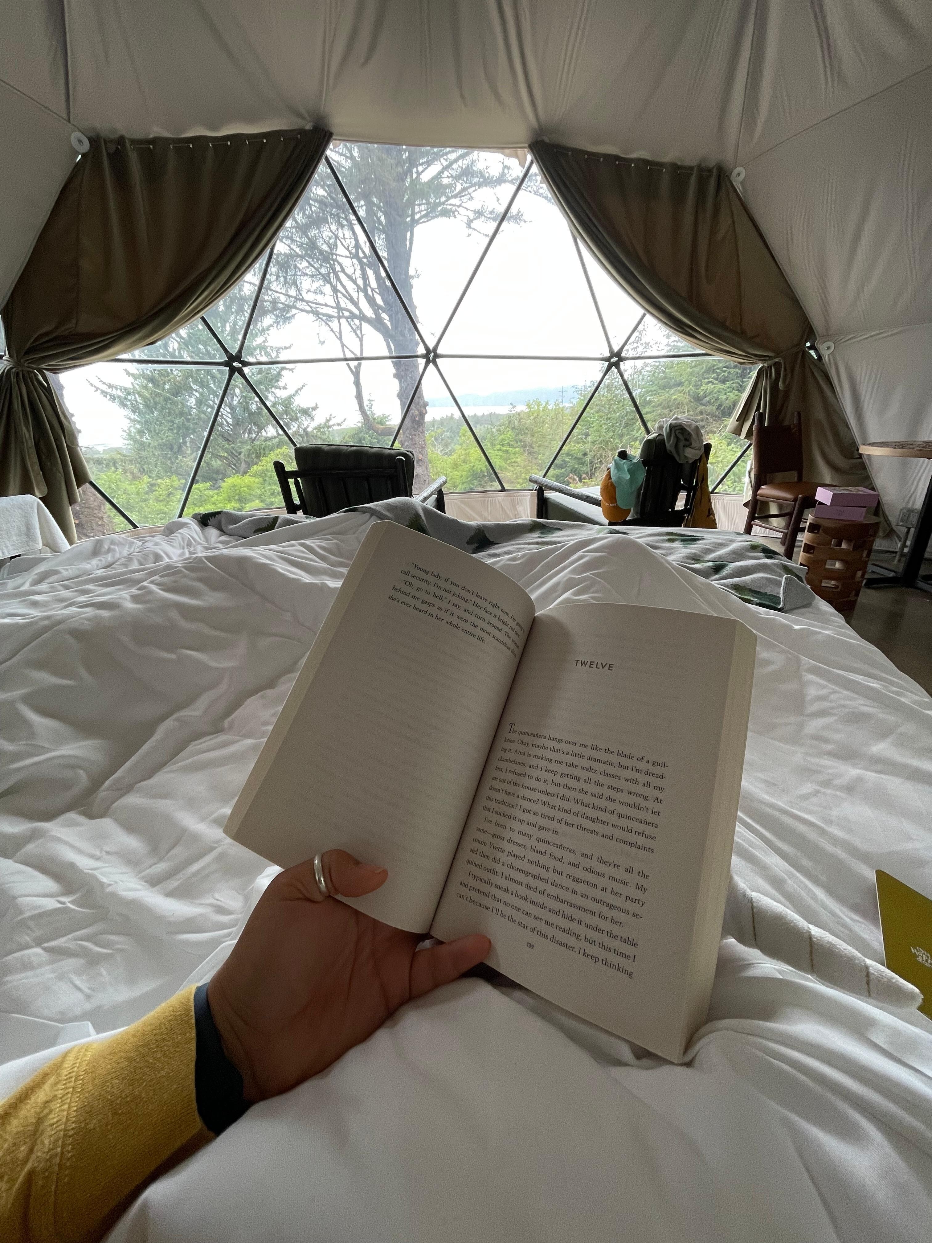 Wonderful to read in bed. 