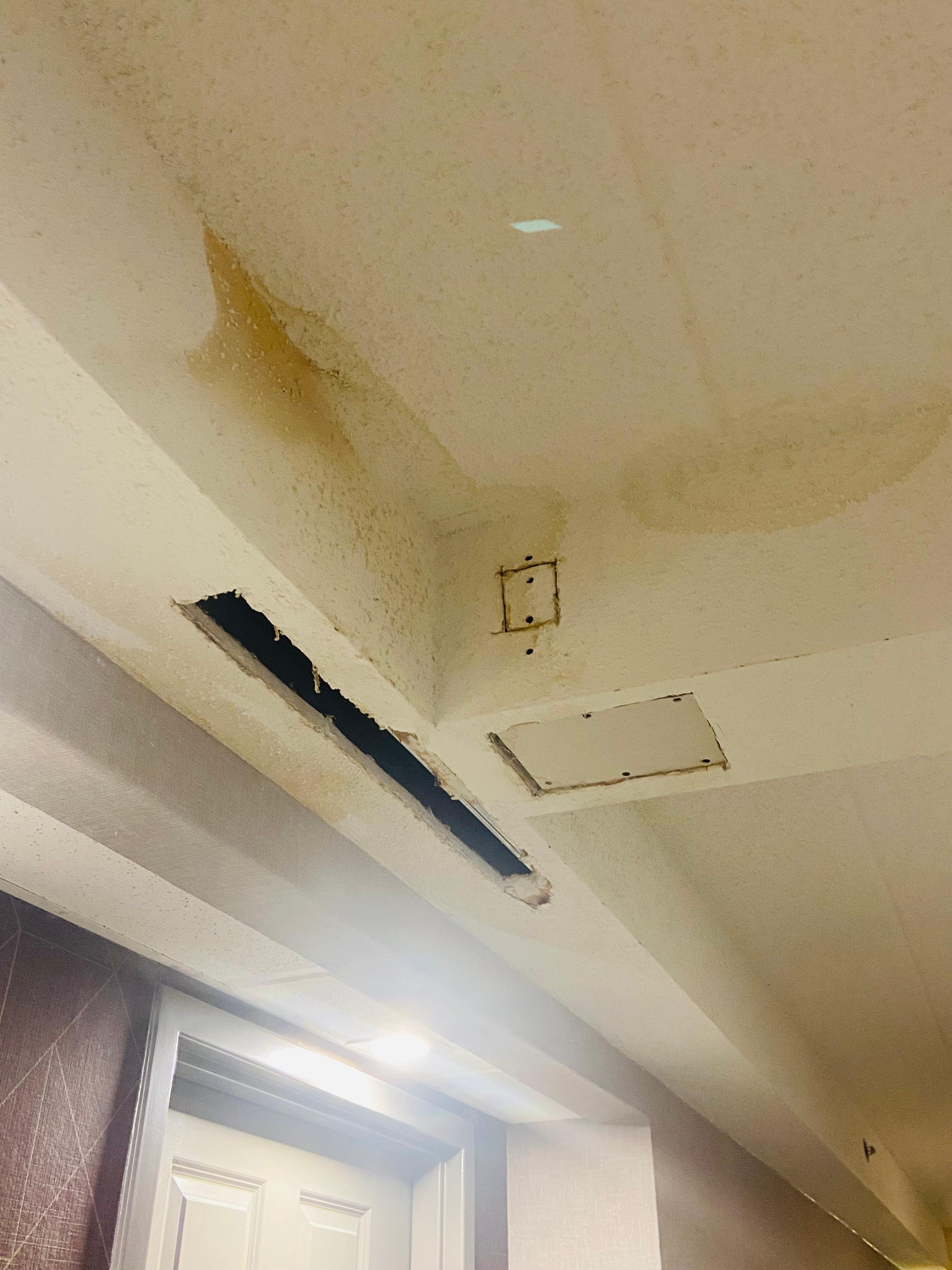 The eye sore outside the first room issued 