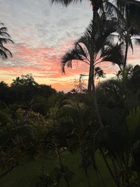 View of the sunrise from front deck