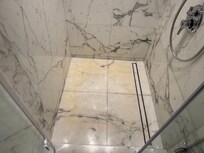 Old yellow tile stands