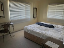 Bedroom has a king