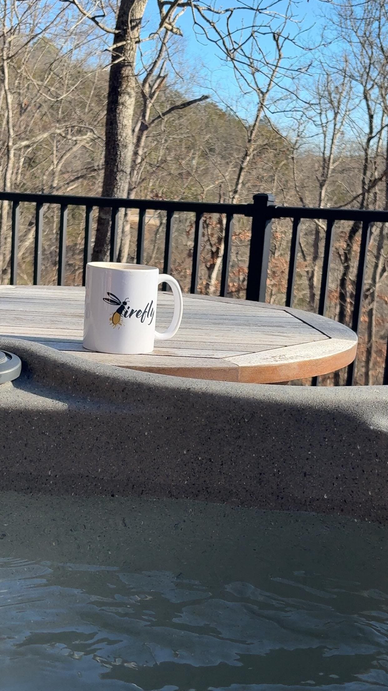 The view from the hot tub couldn’t be better! 