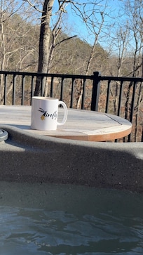 The view from the hot tub couldn’t be better!