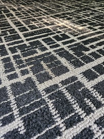 Animal hair was observed on the carpet. We reported this and were given a new room.