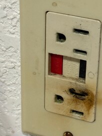 Bathroom electrical outlet