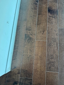 dirt on the floor