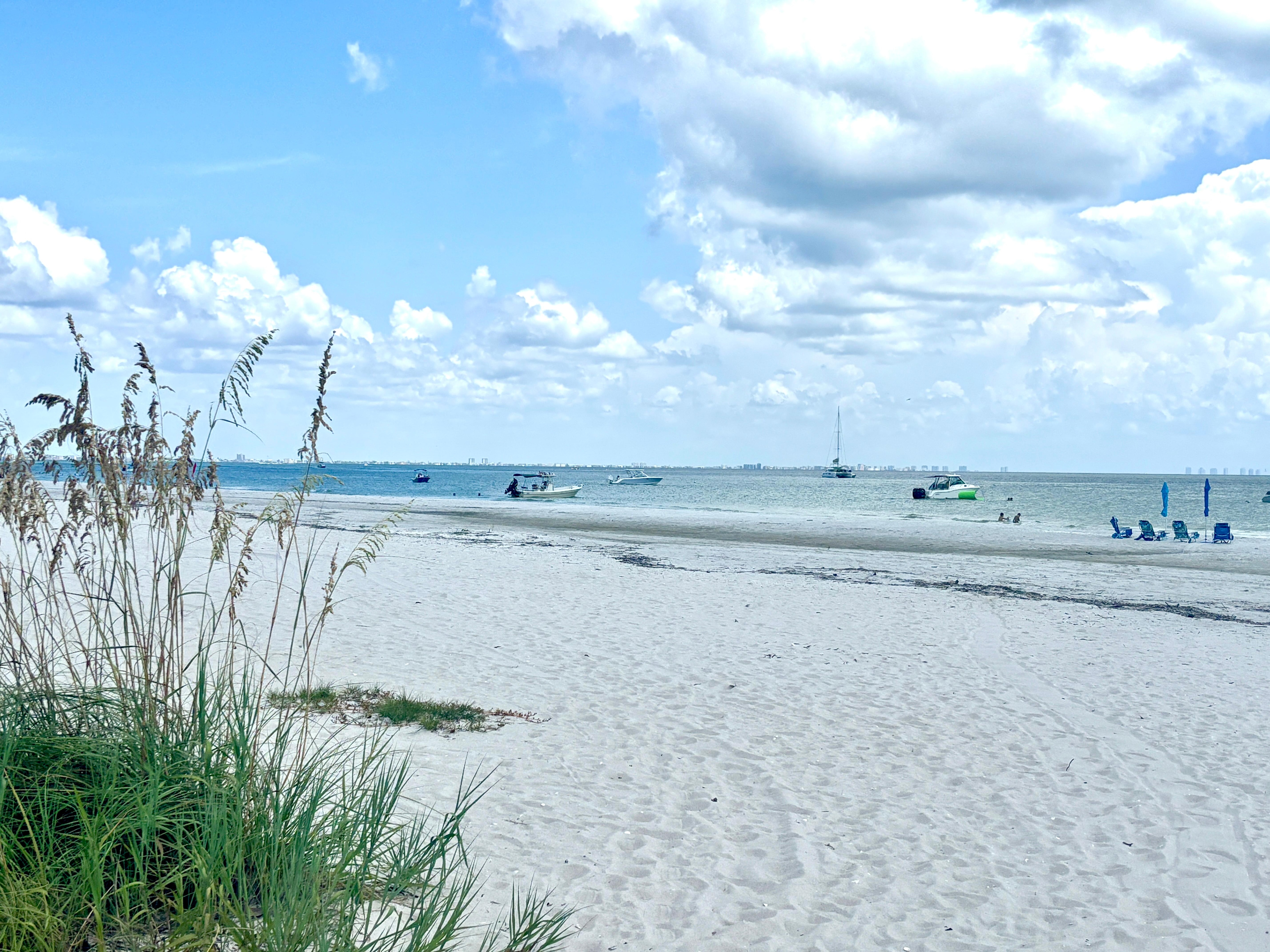Beach is quick easy walk from condo. 