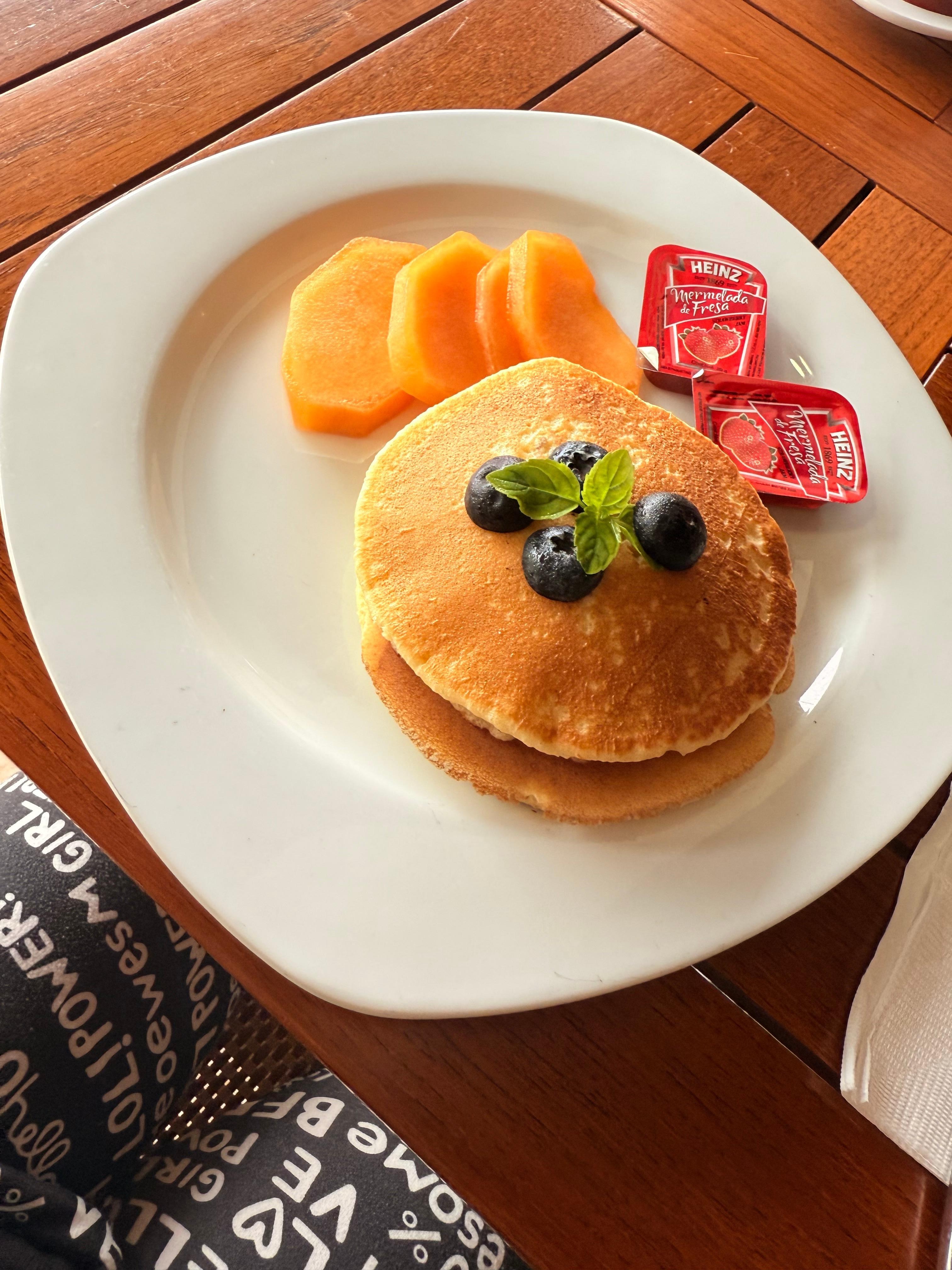 Hoy cakes incluidos en el desayuno 