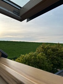 Blick aus dem oberen Zimmer