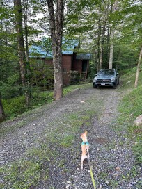 Driveway is hidden narrow and no markers. Broken glass-I picked it up