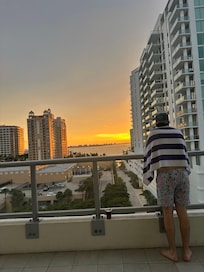 Beautiful sunsets looking out from pool