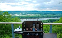 Cooking with a View (our griddle)