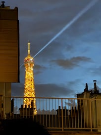 View of the tower from our balcony