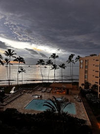 Pool/beach view from balcony