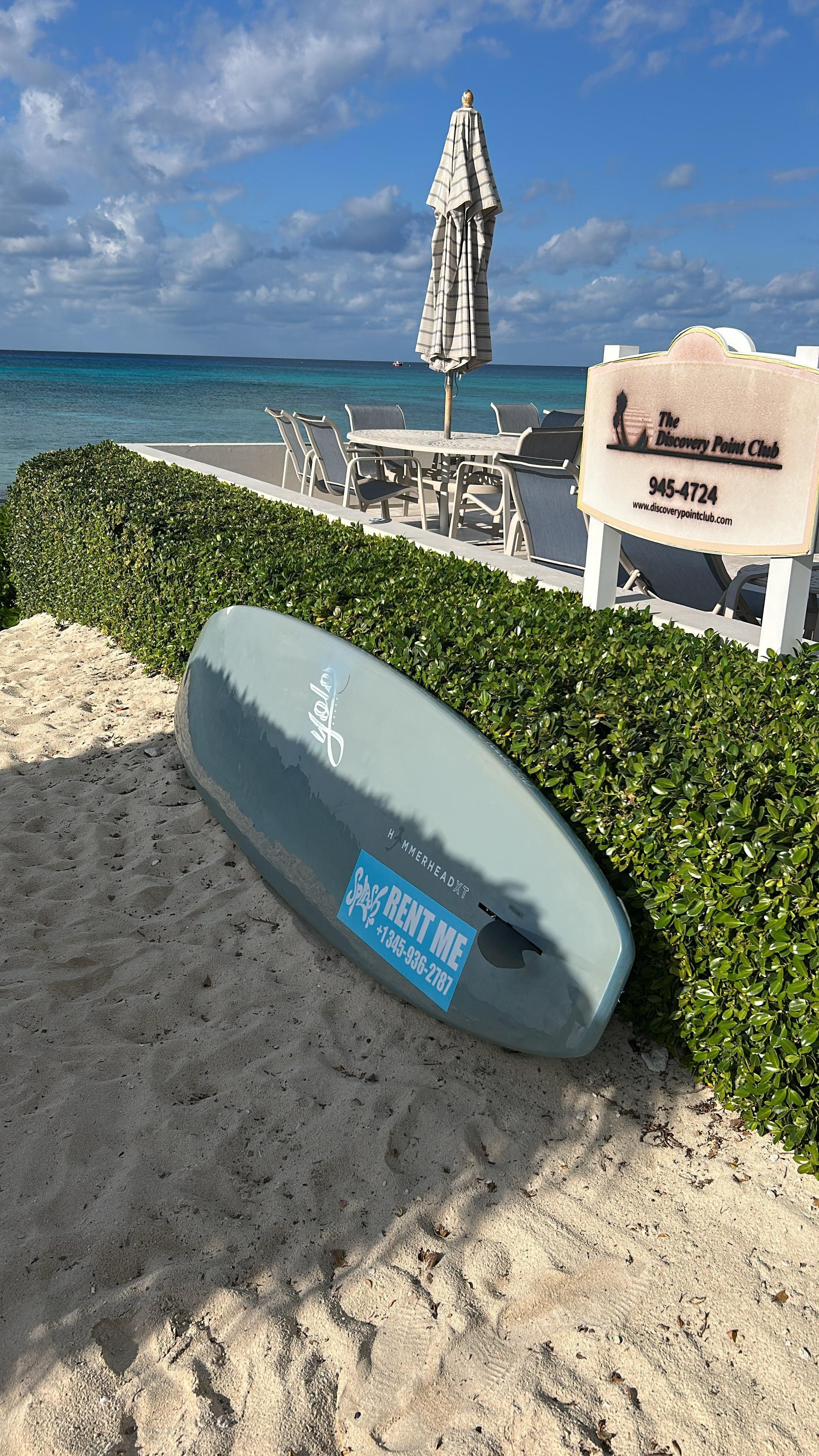 Poolside... Property managers will help you rent paddle boards that get dropped off right on your doorstep!