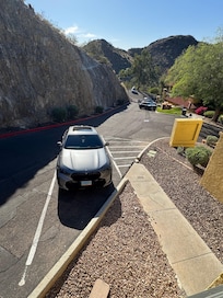 The elevation for the Cliffside Suites.