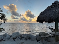 Morning sunrise at condo beach