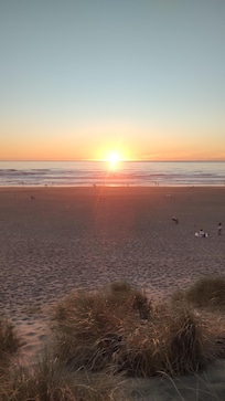 The beautiful sunset across the street from the hotel
