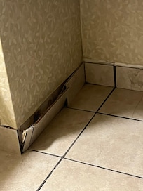 Tile under the sink
