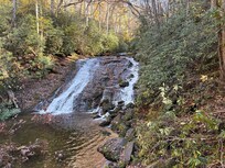 Indian Falls in Smokey Mountain National Park. Easy trail to hike just outside Bryson City.