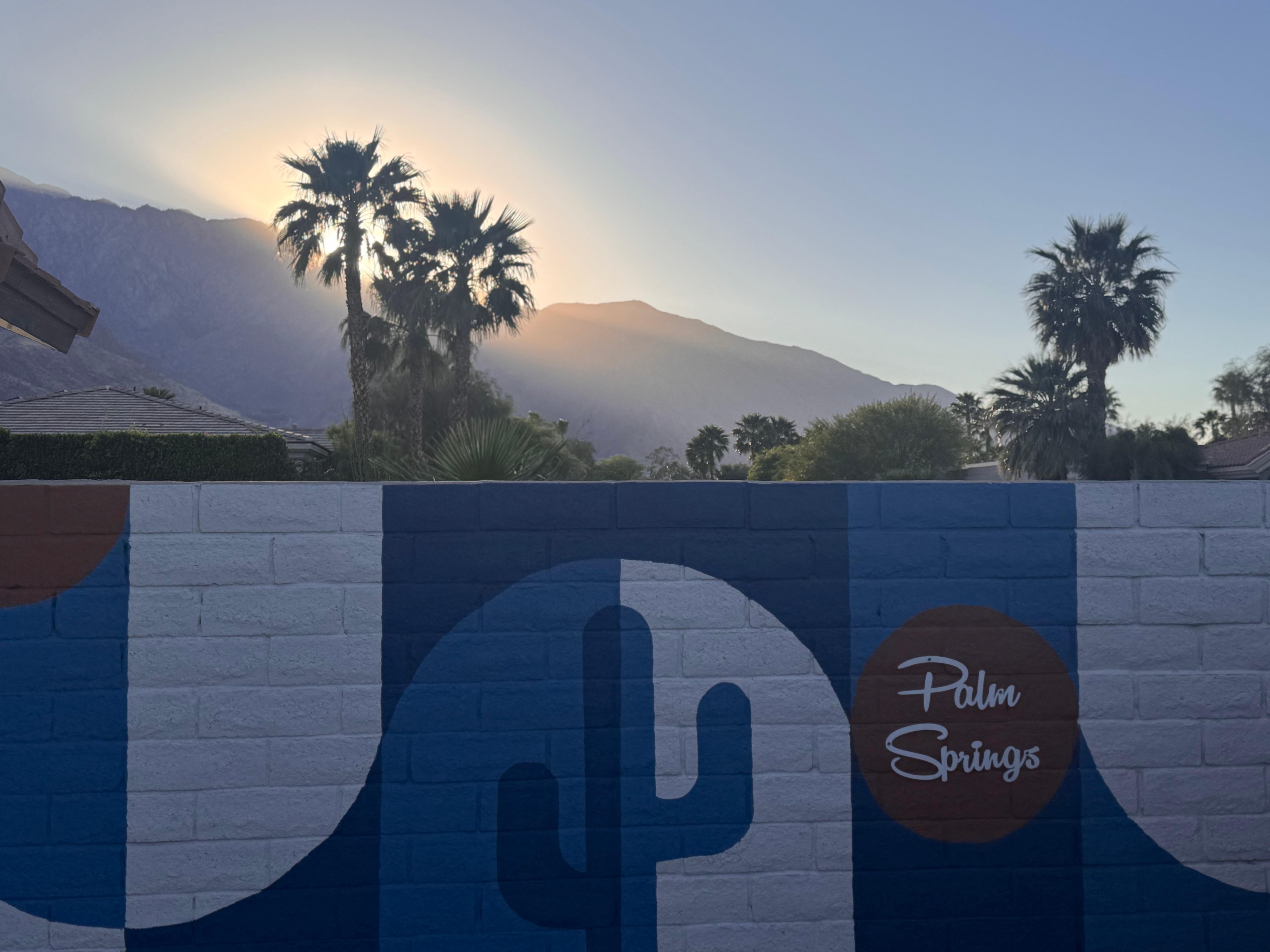 A lovely sunset from the backyard. 