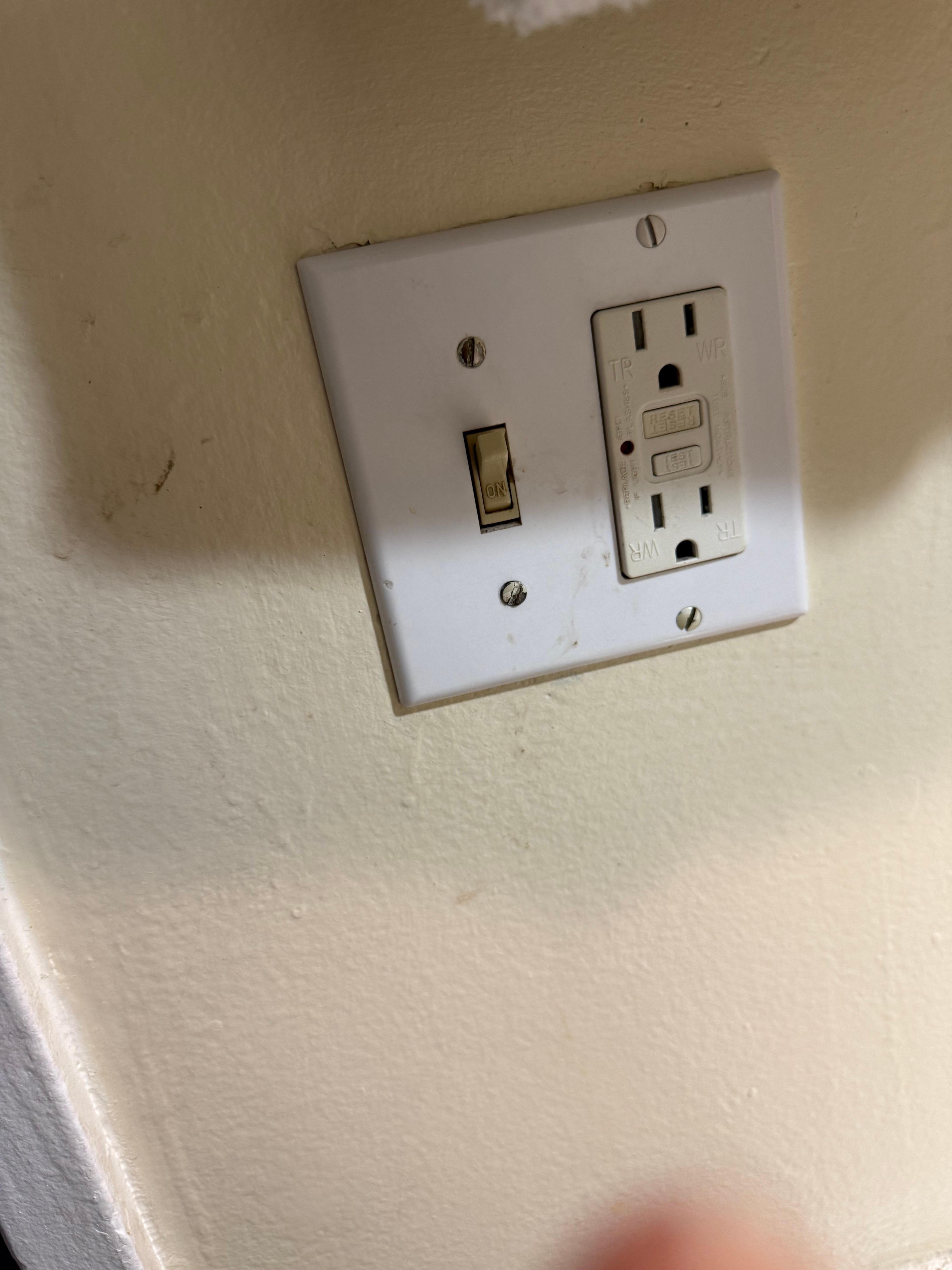 One of many light switch covers and door handles 