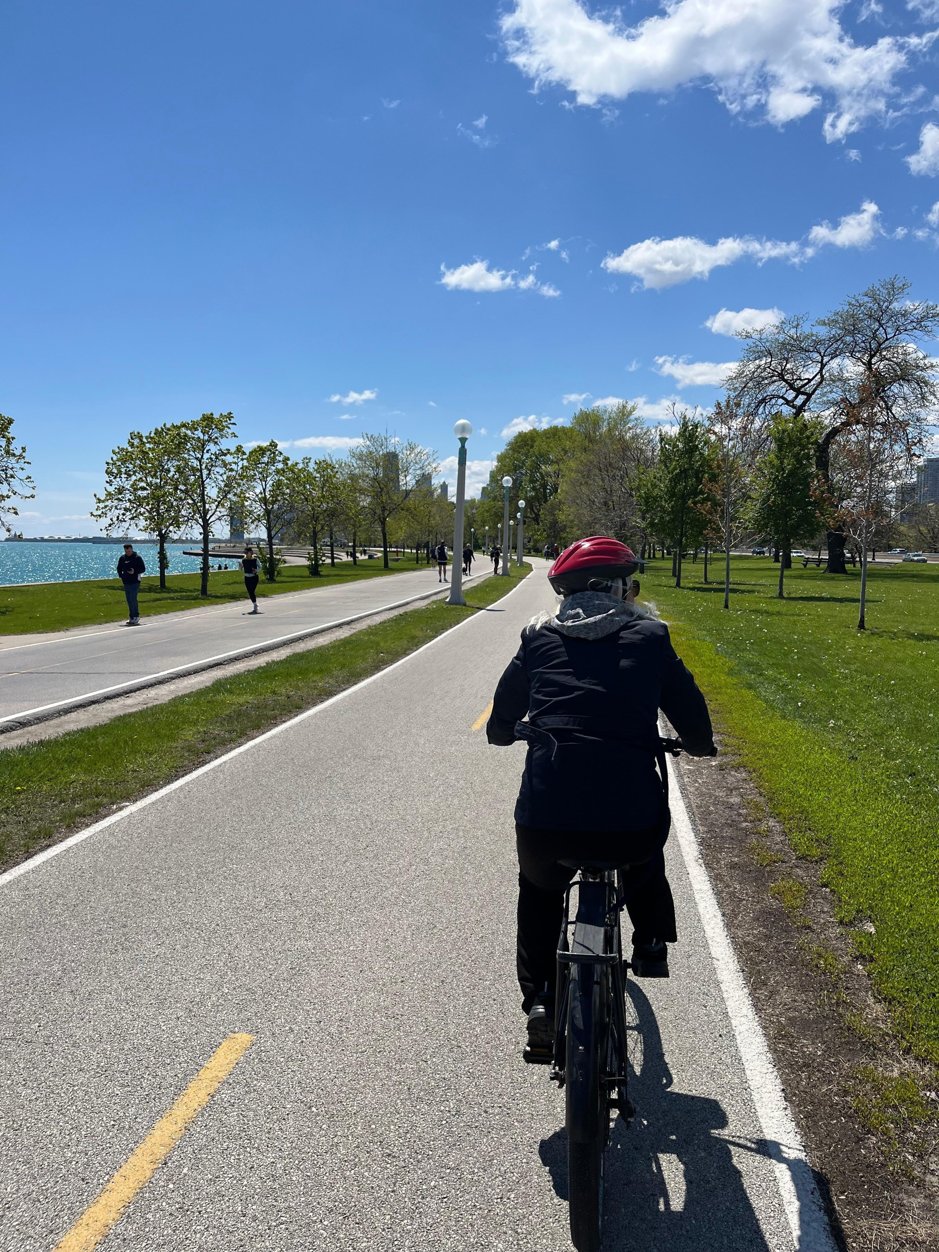Lakeside trail not far from hotel 