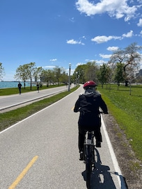 Lakeside trail not far from hotel