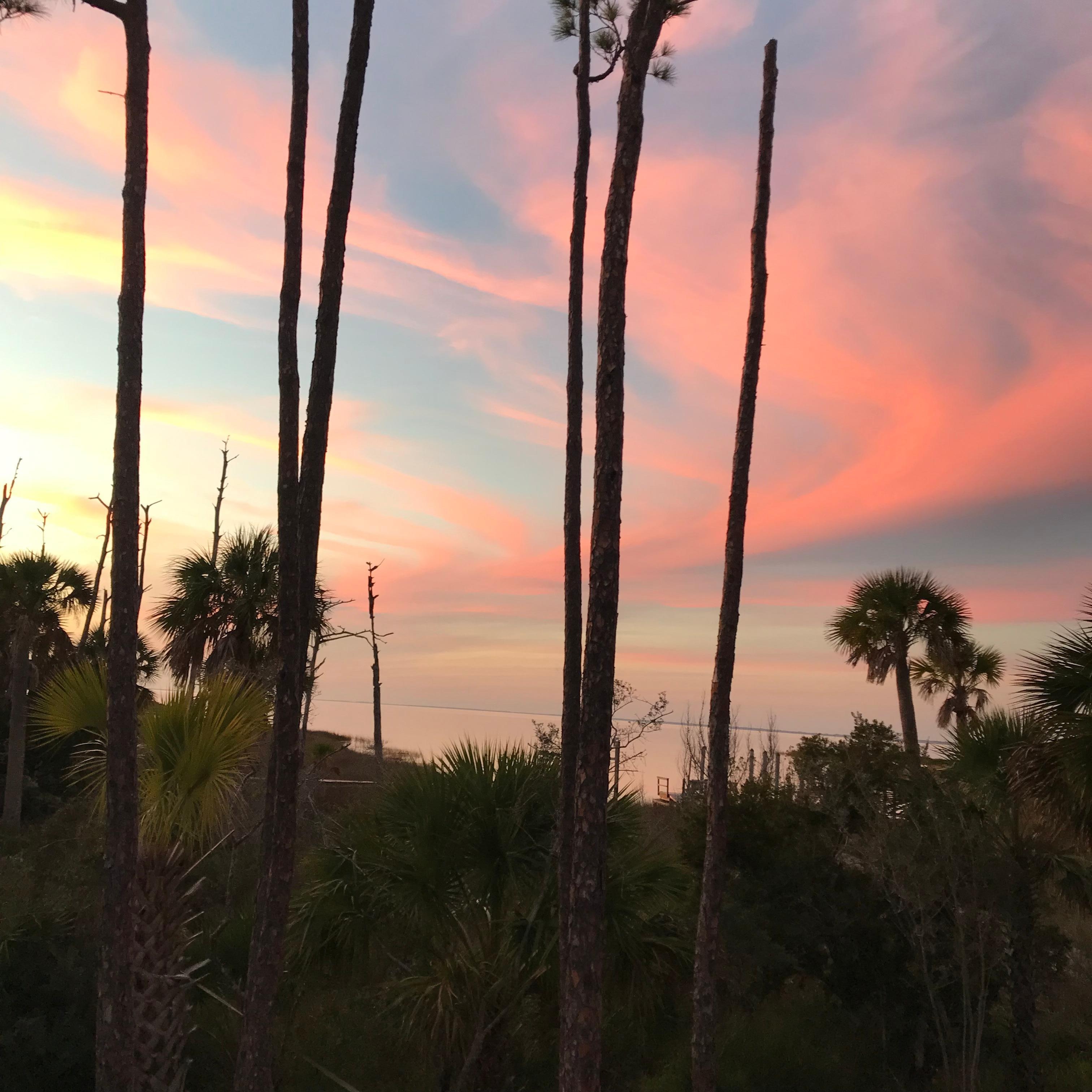From the porch at sunset