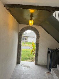 Lots of rust on the ceiling and floors