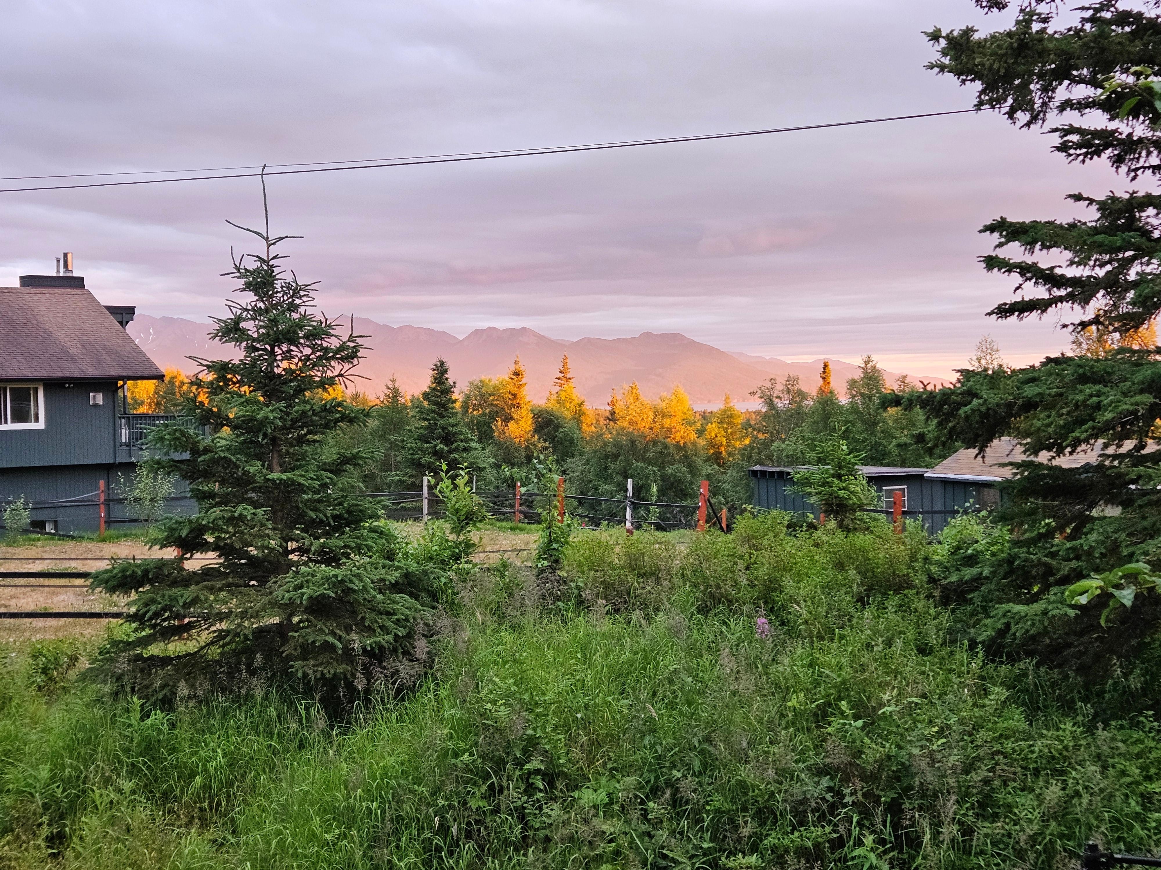 Beautiful sunset -- after  11pm!