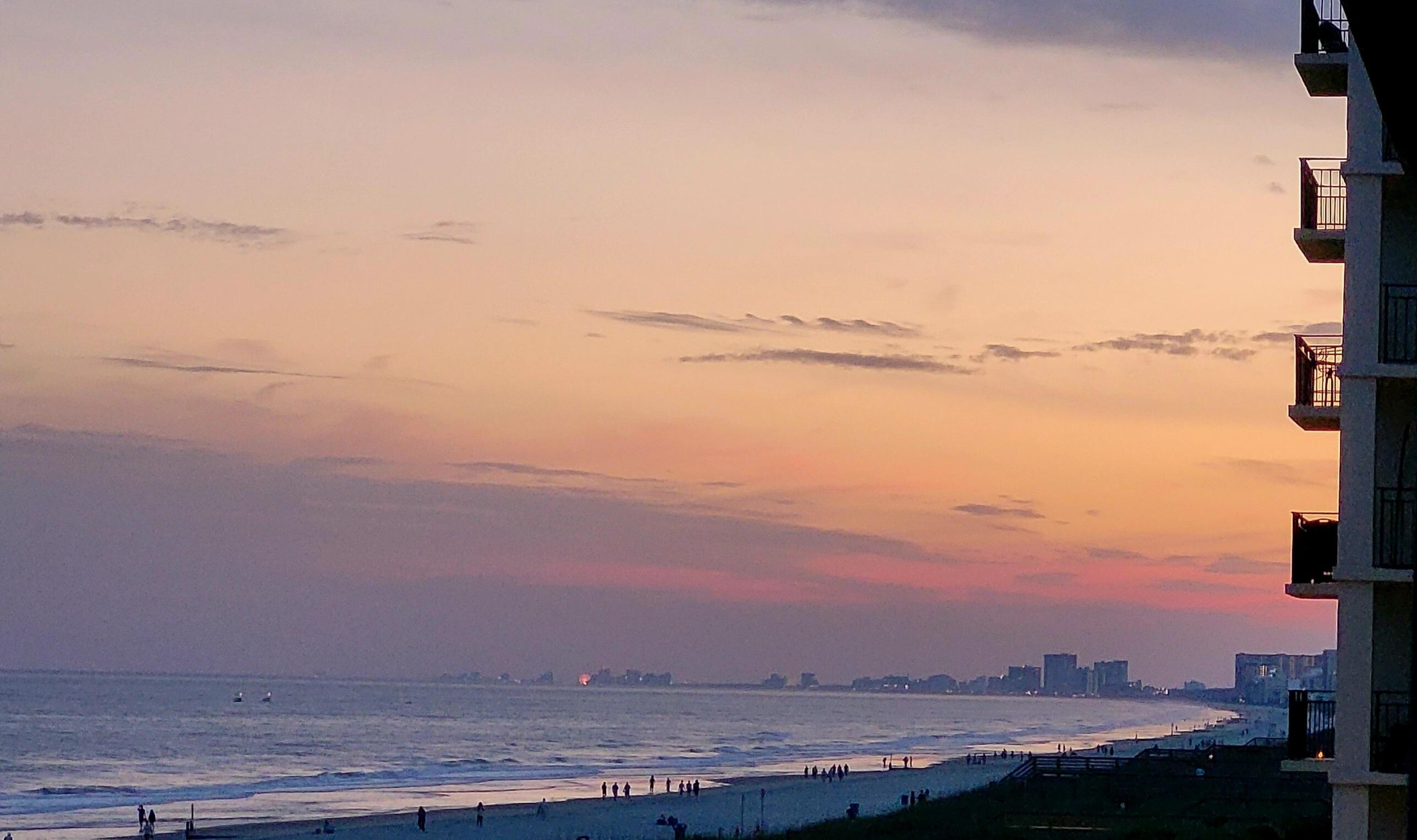 Sunset from the balcony