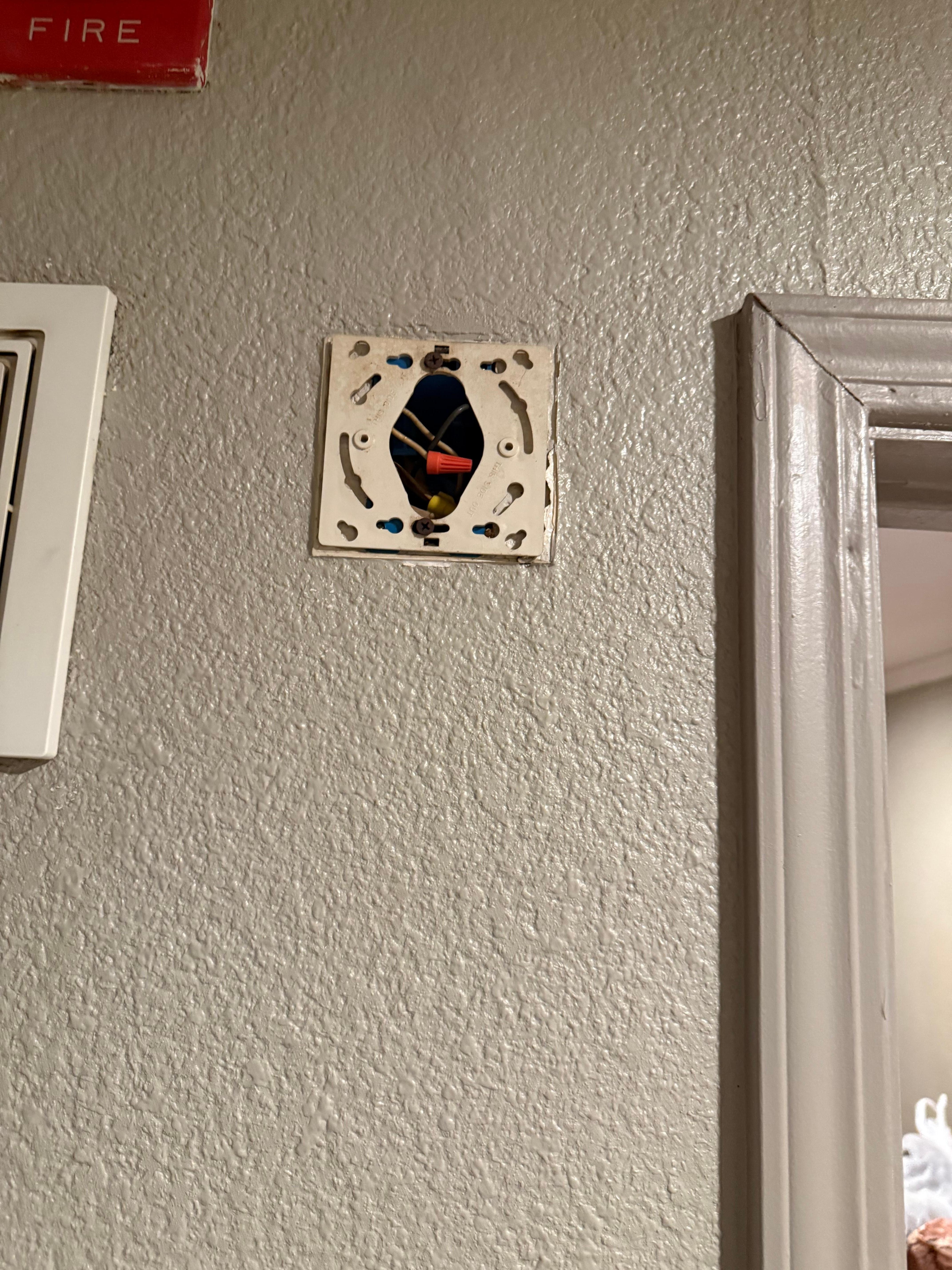 Not sure what this is here but wires are showing.
