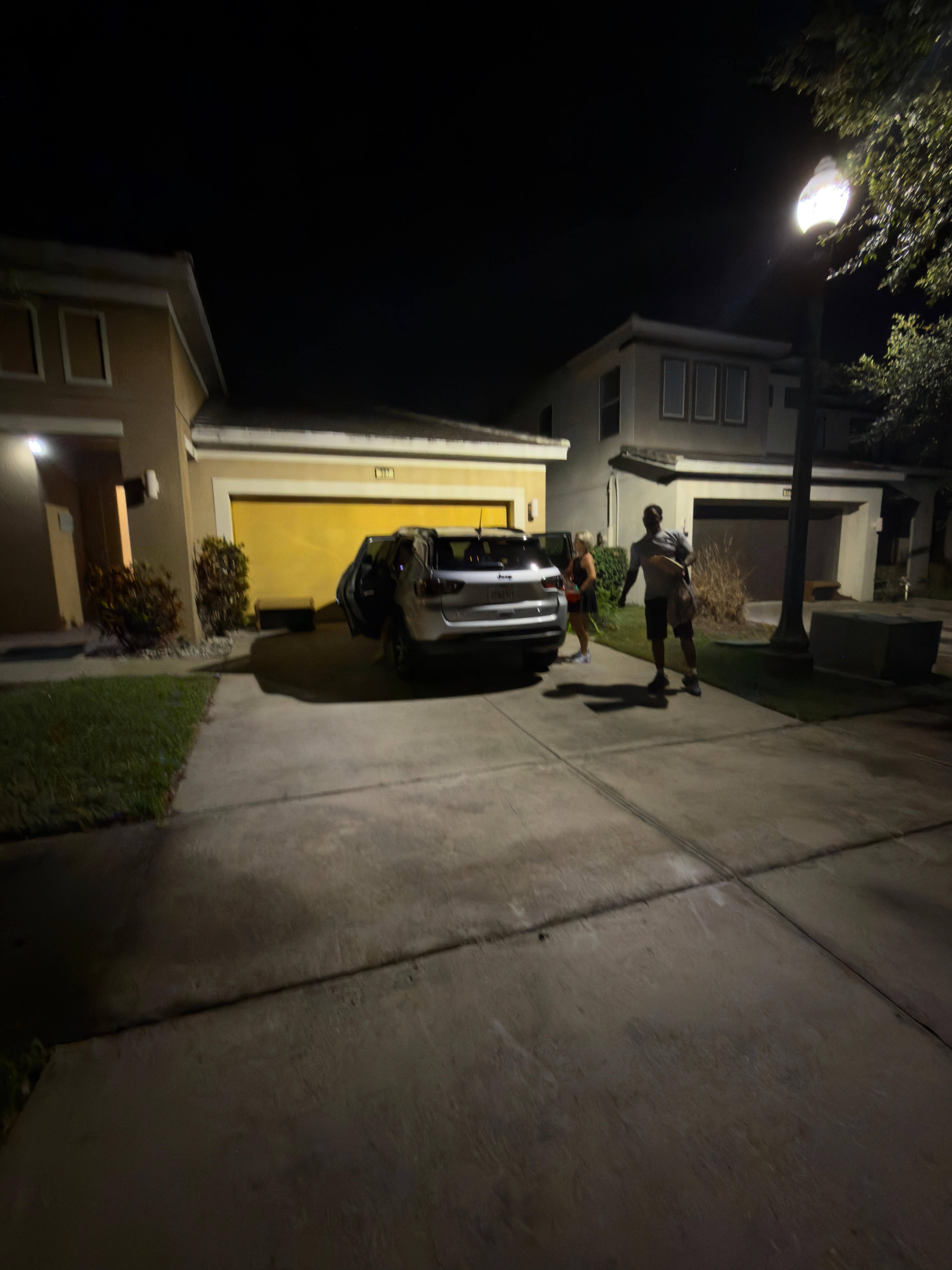 Nosed to an inch from the garage door the second night to avoid a tow.