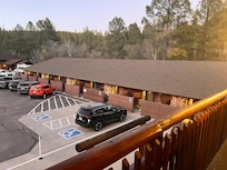 View from lodge balcony
