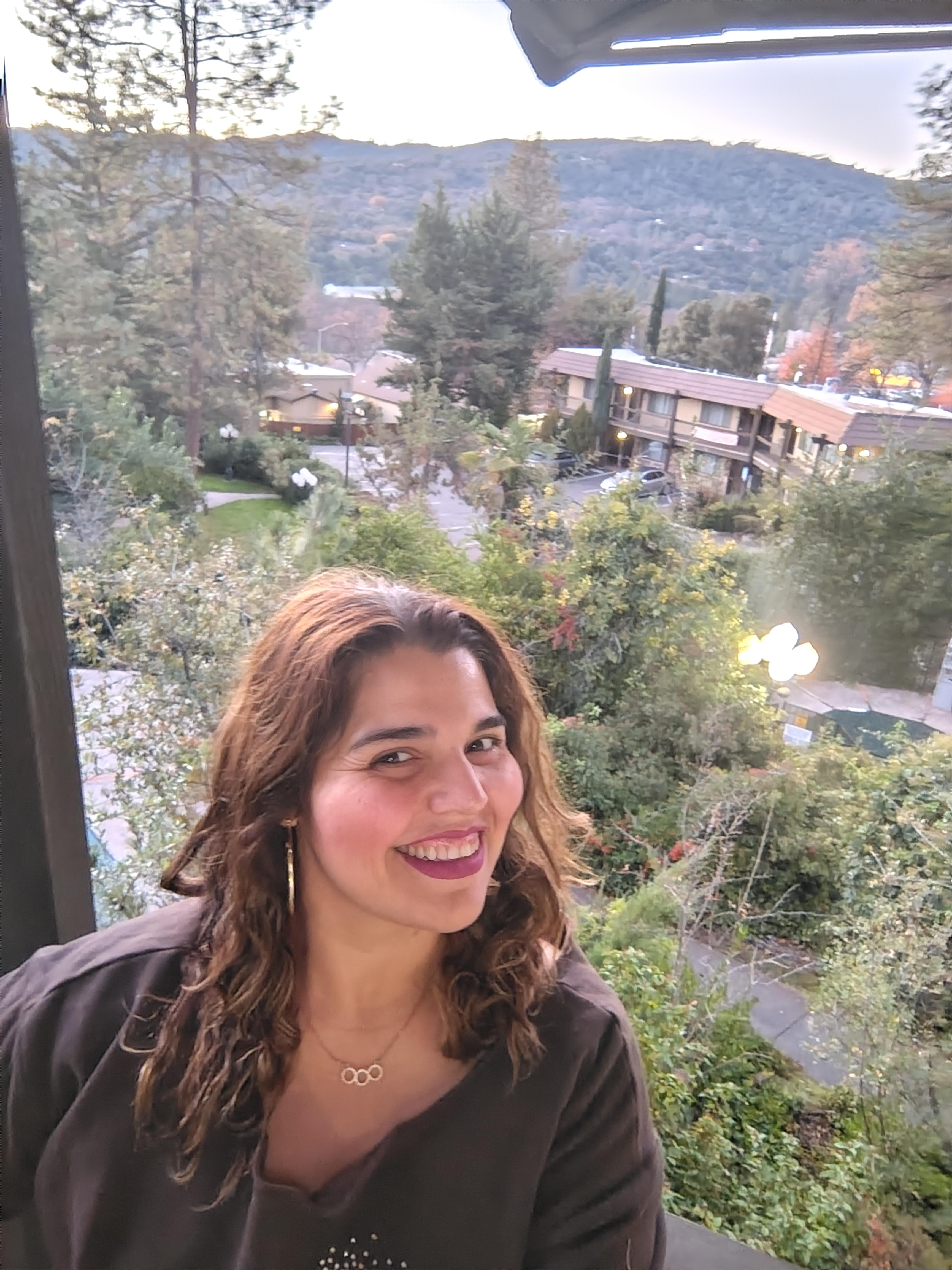 Desde el balcón de nuestra habitación 