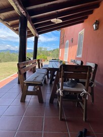 Beautiful veranda, perfect for every meal!