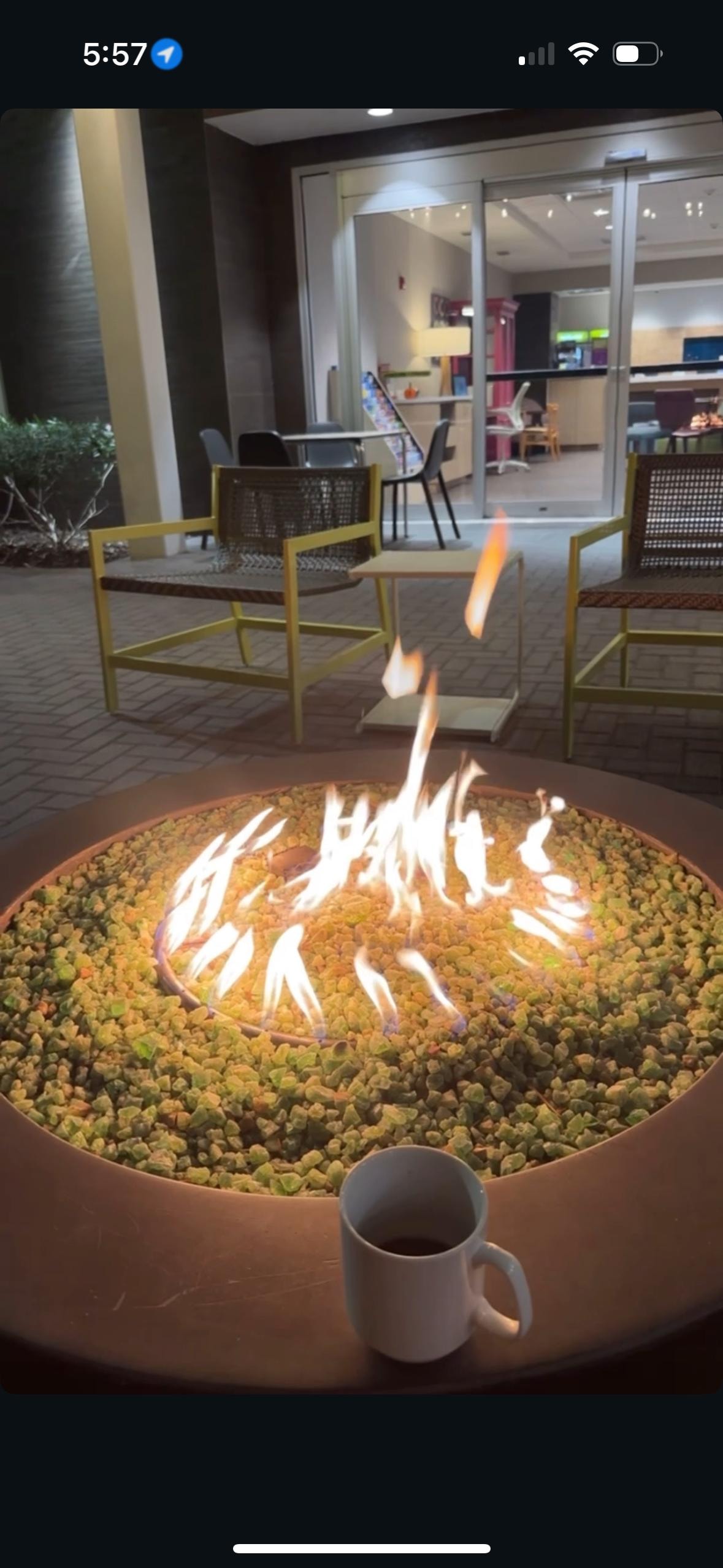 Fire pit on a chilly night 🤗