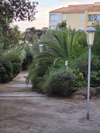 Het uitzicht van het balkon