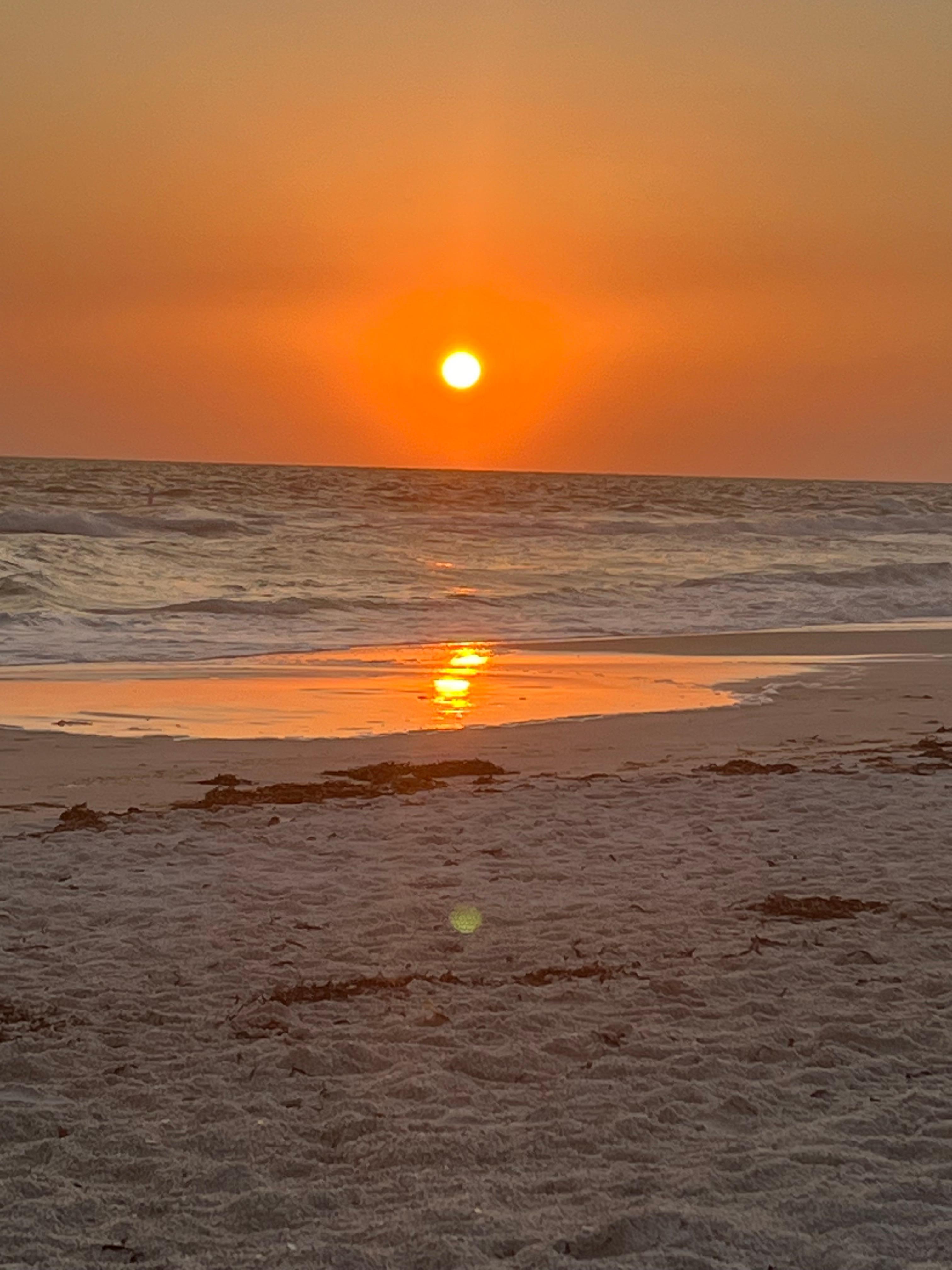 Sunset on the beach