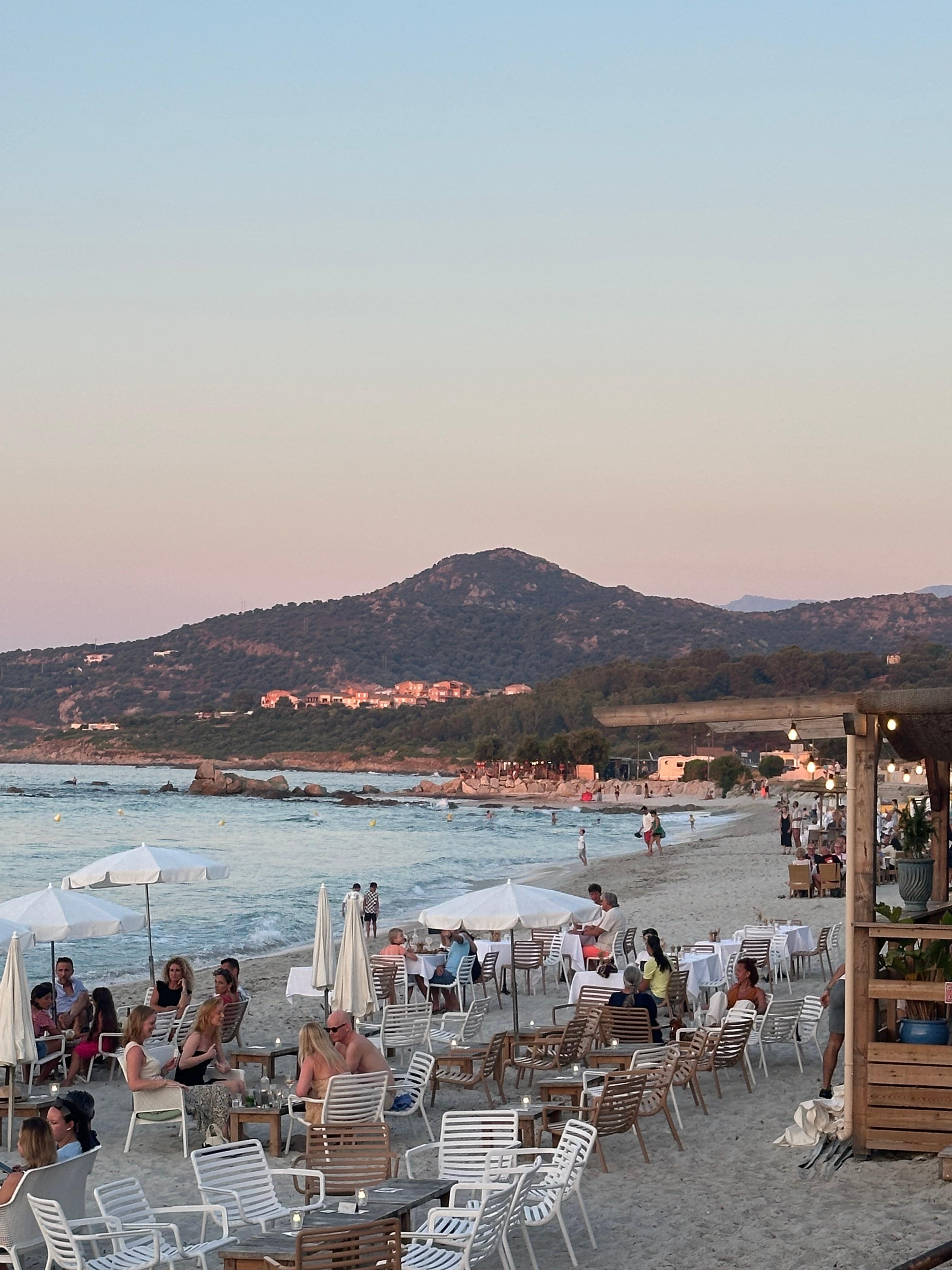 The nearby beach with restaurants, a short walk from the hotel!