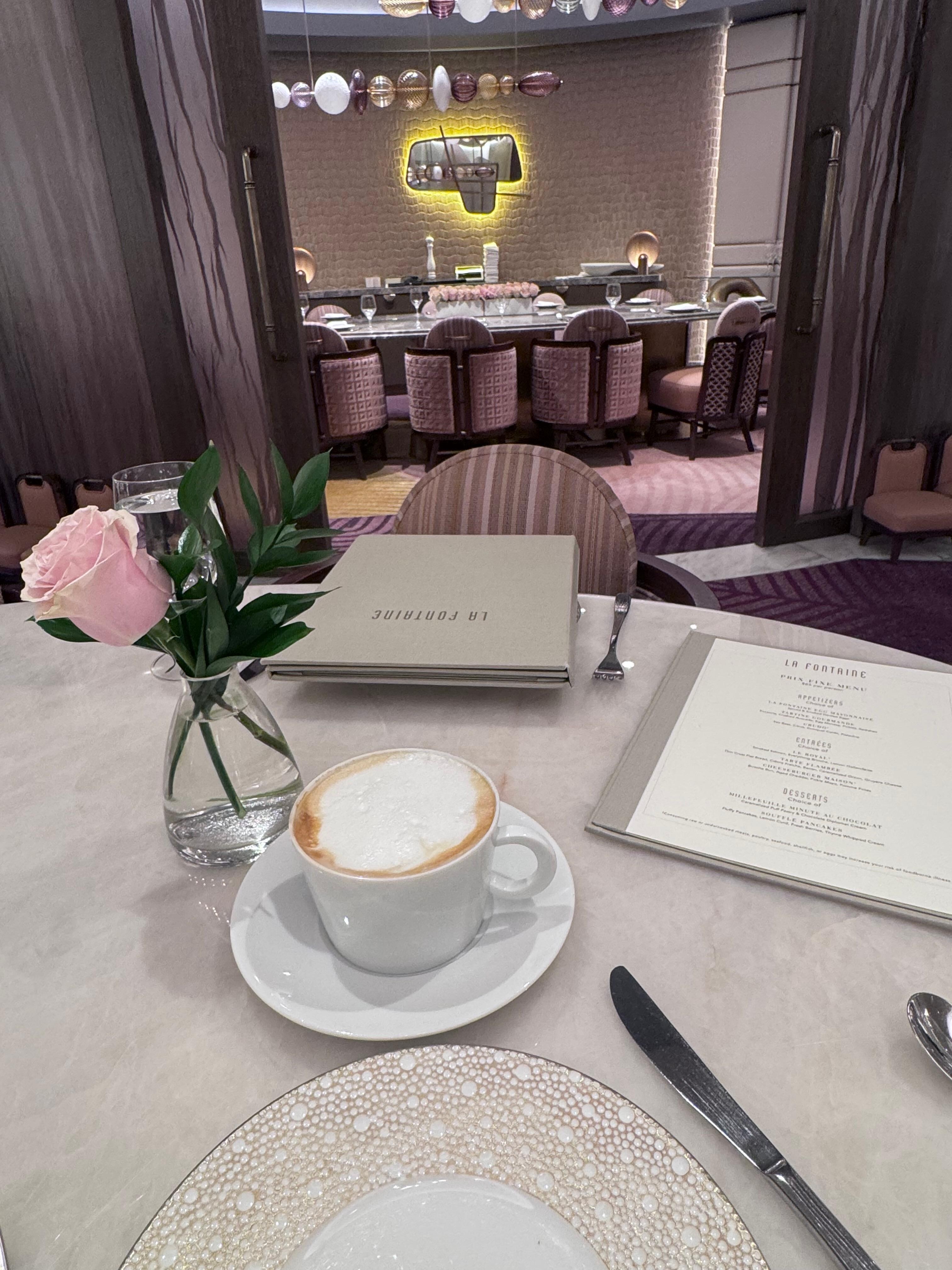 Fountaine restaurant pretty and delicious 