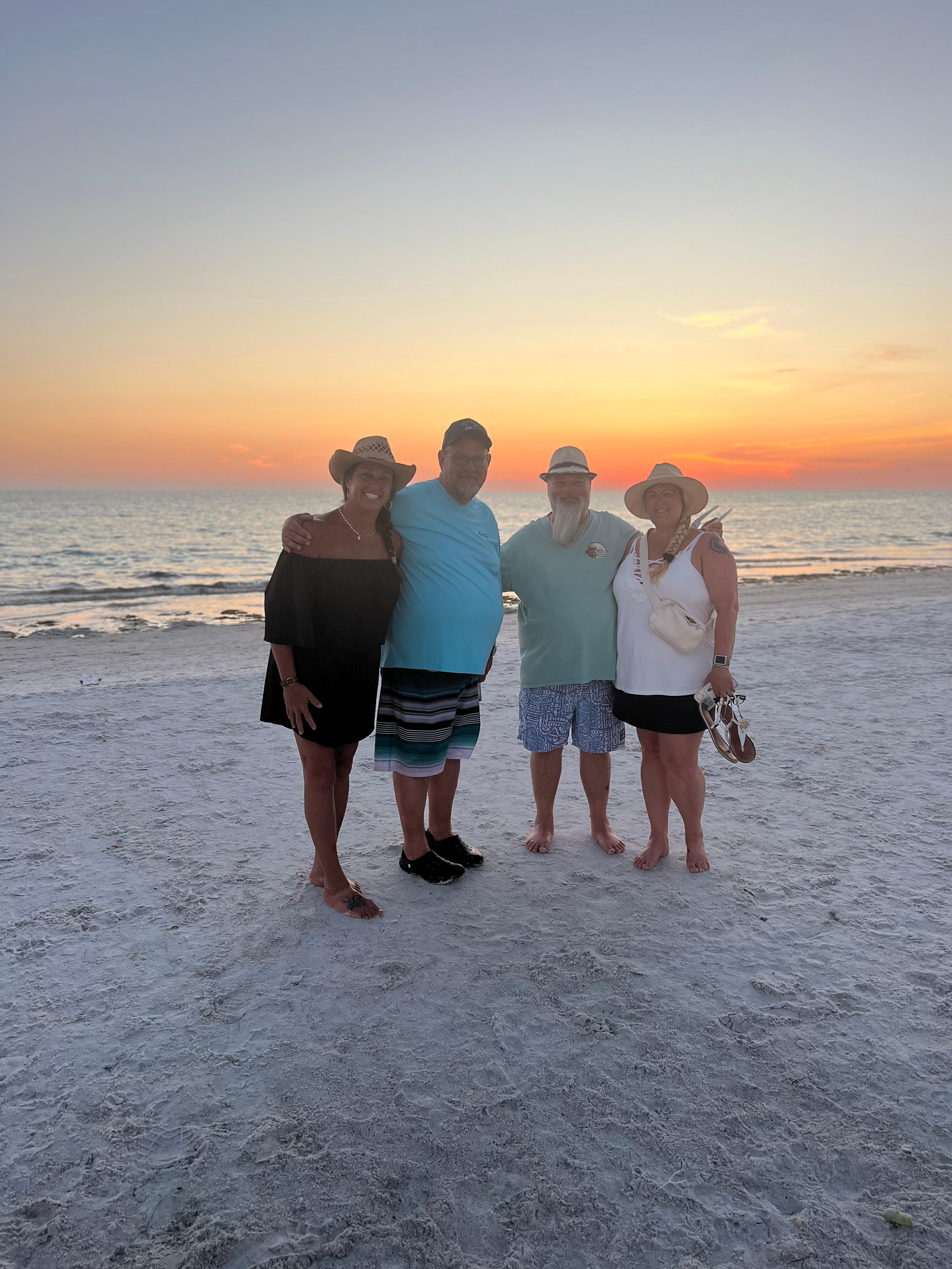 Sunset from the Daiquiri Deck. 