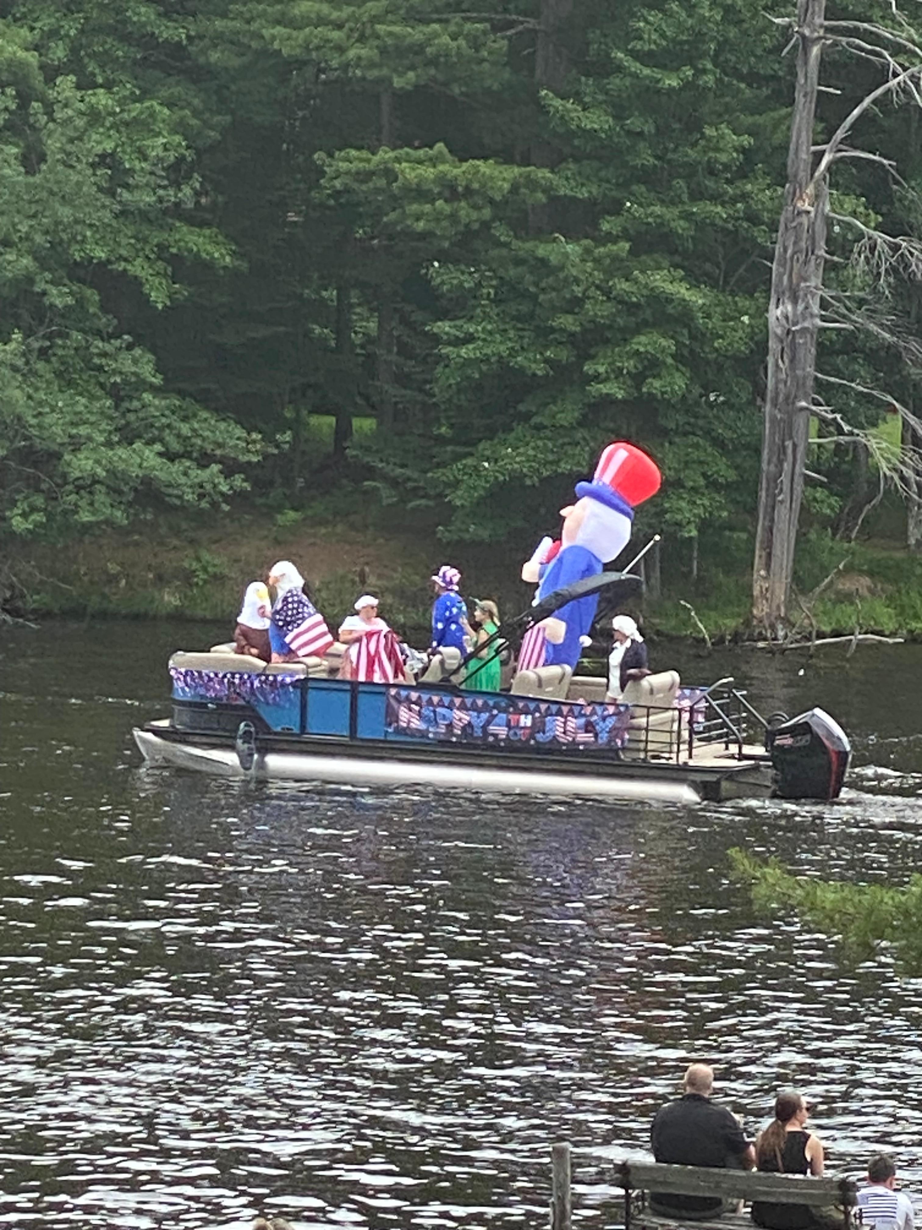 July 4 boat parade passes by