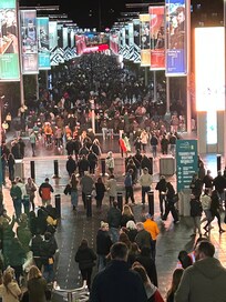 Crowd leaving Wembley Stadium