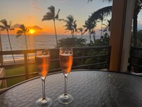 A little toast to a glorious sunset from the deck!