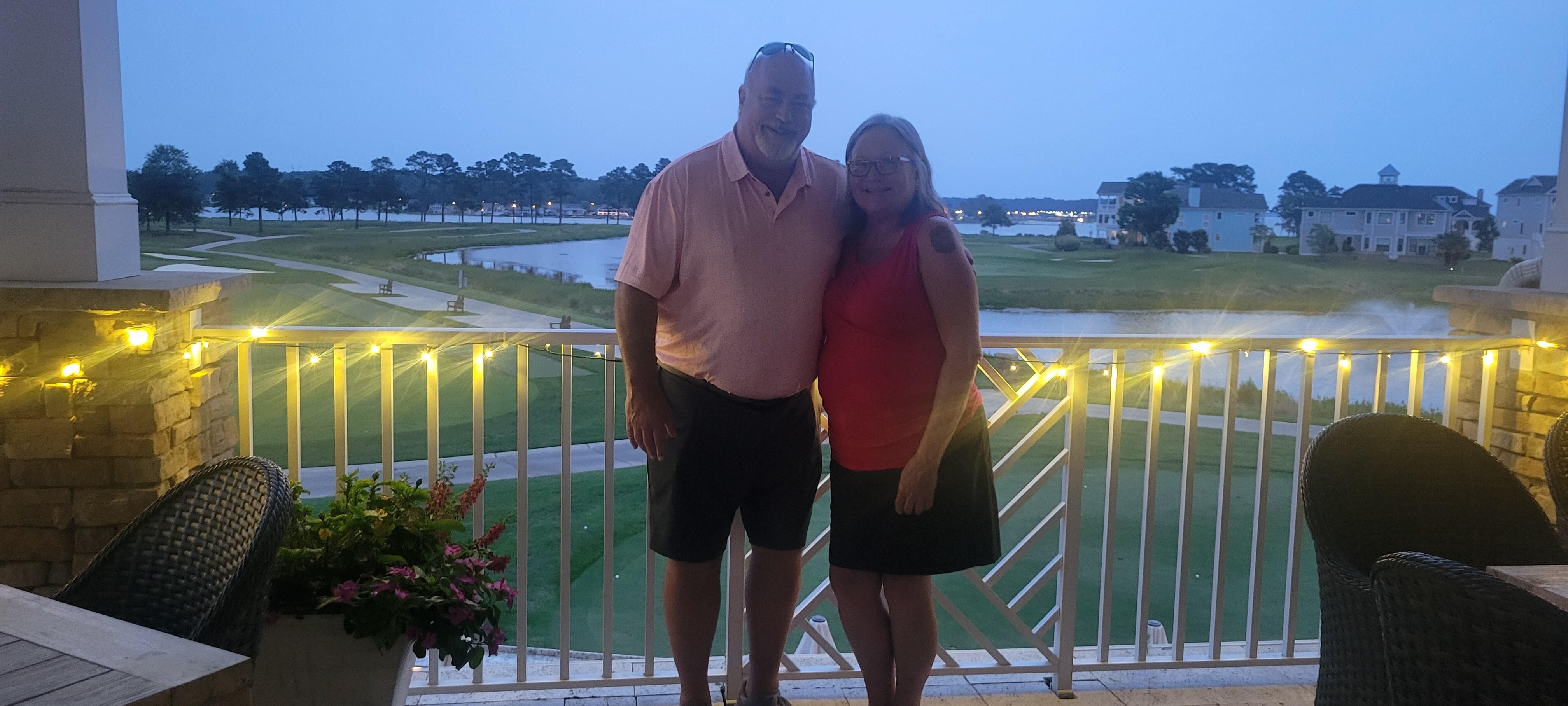 At the clubhouse
